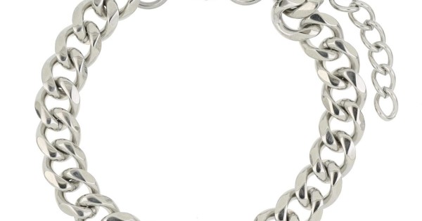 Bracciale Con Teschio Gotico In Acciaio Inossidabile U7 Per Uomo - Foto 11